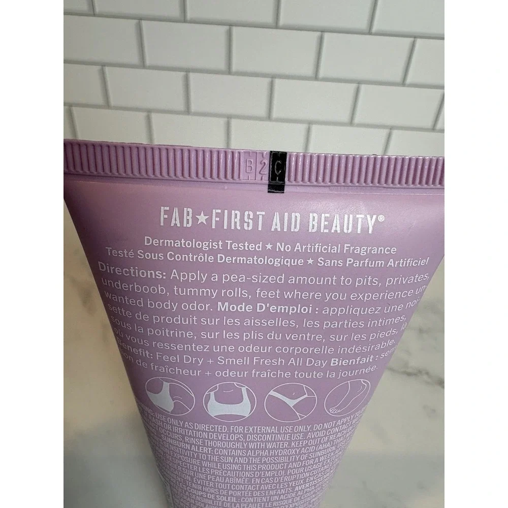 First Aid Beauty FAB Whole Body Deodorant‎ Cream Fresh Citrus 3 oz Aluminum Free